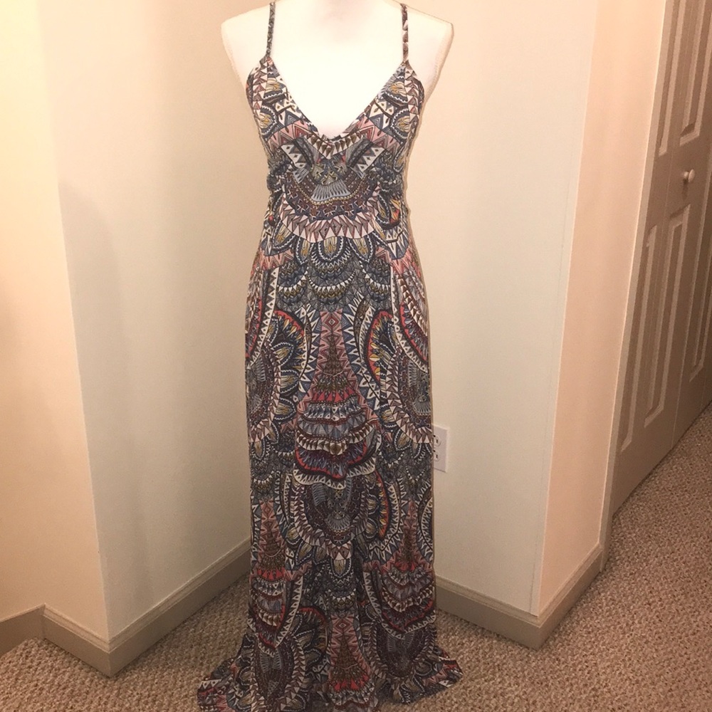 Billabong abstract print Maxi dress